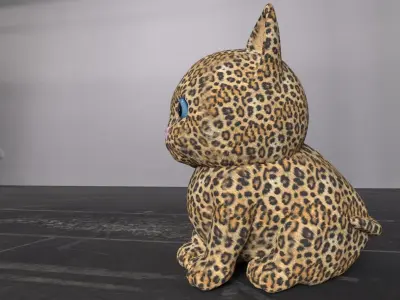 Cat 3D model Low-poly 3D model