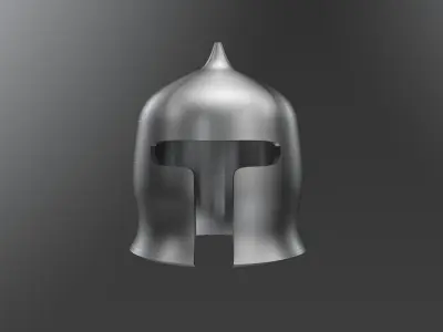 Early medieval saracen helmet Low-poly 3D model