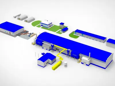 Power plant 3D model buy