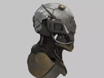 Cybernetic Reaper Model Low-poly 3D model