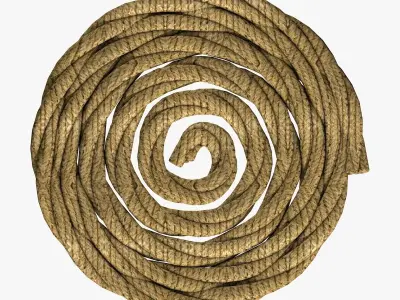 Folded Rope  Low-poly 3D model