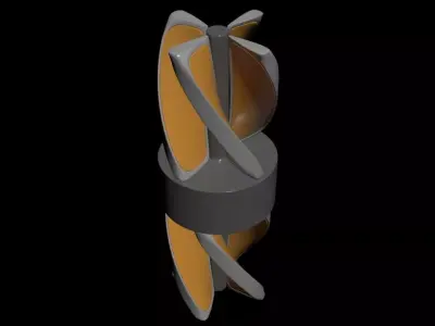 Wind and Solar Combined - Concept 3D model