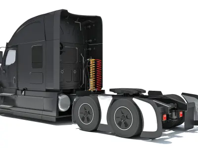 Generic Semi Truck 3D model get