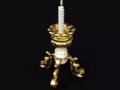 chandelier candle holder 3D model get