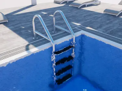 SWIMMING POOL Low-poly 3D model