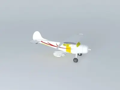 Cessna 195b Free 3D model