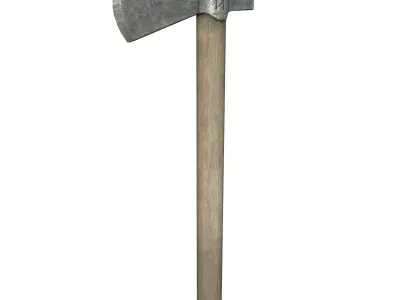 Battle-Axe axe Low-poly 3D model