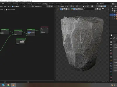 Realistic Crystal 3D model