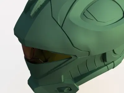 Halo Reach Helmet Recon 3D print model
