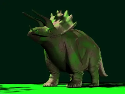 Triceratops model dinosaur 3D model