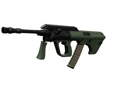 AUG gun Low-poly 3D model