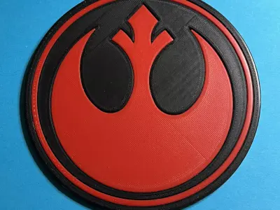 Emblem of the Rebel Alliance Coaster Free 3D print model