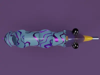 Abstract seahorse 3D model 3D model