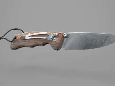 Game Ready Pocket Knife Low-poly 3D model