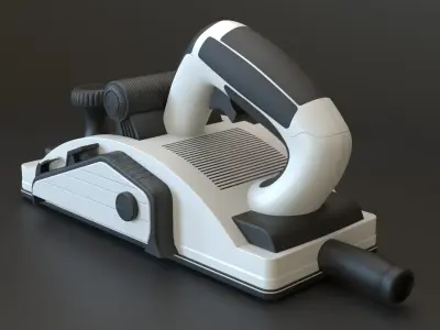 Industrial Equipment Planer Low-poly 3D model