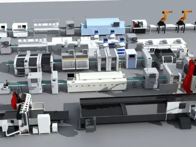 Workshop equipment - Factory Machine Equipment 3D model