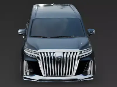 VIP Style Luxury Minivan 3D Model Low-poly 3D model