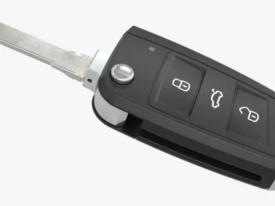 Car Key 02 Volkswagen 3D model