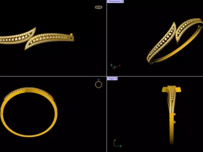 Diamond Bracelet - 008 3D print model