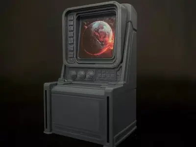 Sci Fi Computer Console 7 3D print model