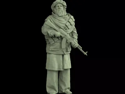 Taliban soldier 01 3D print model