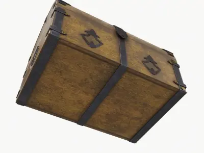 Old chest 02 3D model
