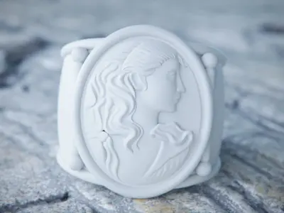 Roman Estate Ring 3D print model