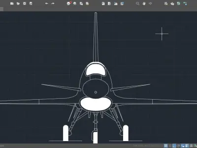 2D IAI Lavi Jet Aircraft 3D model