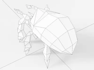 Beetle insect 3d model  Low-poly 3D model