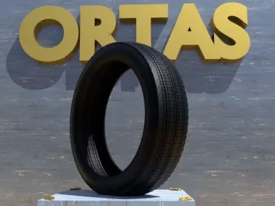 ORTAS TIRE NO 11 GAME READY Low-poly 3D model