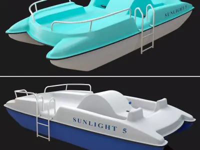 SunLight 5 catamaran 3D model