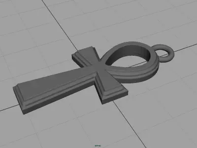 Ankh Cross Necklace 3D print model