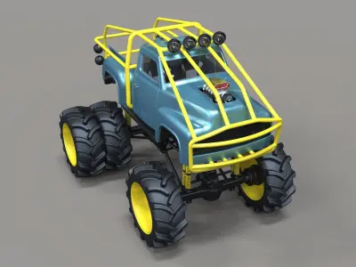 Mud truck 3 3D model