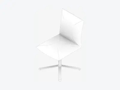 Furniture - Chair - Contemporary - Star - Base Low-poly 3D model