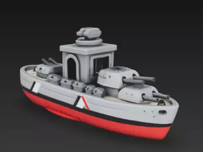 Collectible Benchy style Bismark Free 3D print model