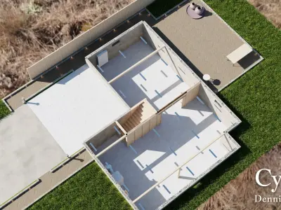 Modular Classic Style American House 10 3D model