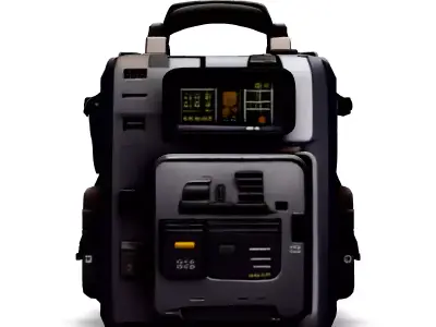 SciFi Utility Backpack HighTech Design Low-poly 3D model