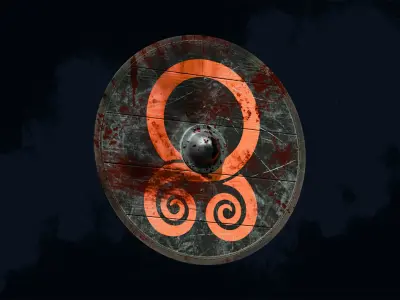 Viking Shield 4 - New and bloody 3D Model Pack