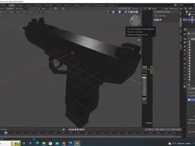 ametralladora gun 3D model
