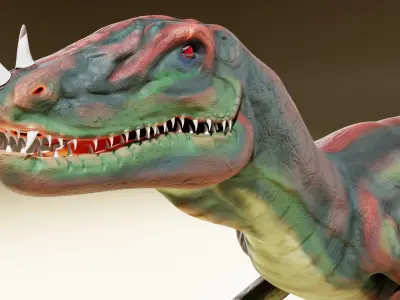 dinosaur 3d model t - rex Low-poly 3D model