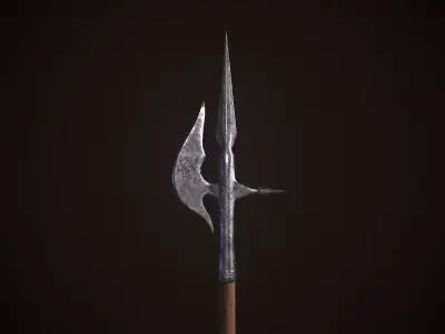 Halberd sword 3D model