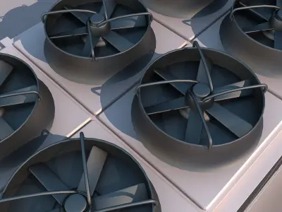 Condenser airconditioner - airconditioner 3D model