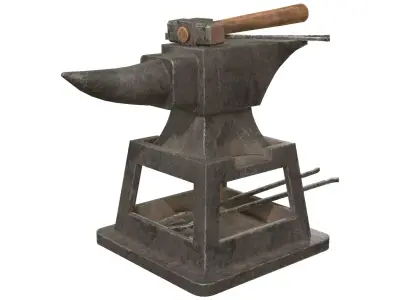 Anvil 1 Low-poly 3D model