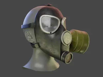 PMK 1 GASMASK Low-poly 3D model