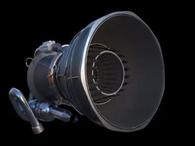jet engine 3D model from CGTrader - Textured