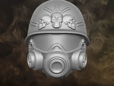 Gas Mask Ghoul Collection 3D printable files for Action Figures 3D print model