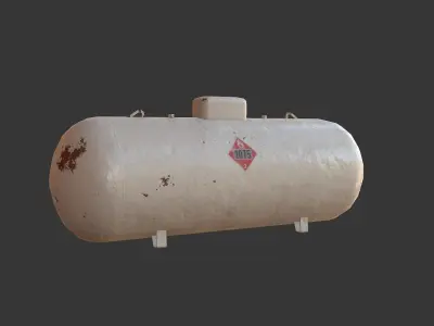 Propane Tank Low-poly 3D model order