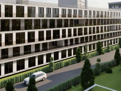 Modern Building - 3D Model for Sale 3D model