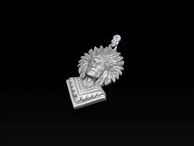 Native Indian Pendant 3D print model purchase