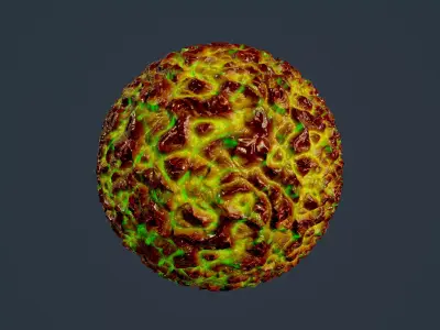 Sci-fi Alien Creature Environment Seamless PBR Texture 03 Texture